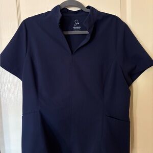 Jaanuu Dark Blue Short Sleeve Top